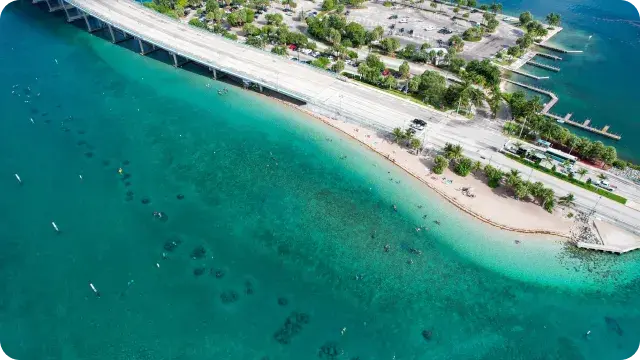 Blue Heron Bridge, West Palm Beach Description Dive into the shallow waters of Blue Heron Bridge, a site renowned for being one of the best shore dives in the United States. Perfect for beginners and underwater photographers, this site offers encounters with unique marine life such as seahorses, octopuses, and stingrays.